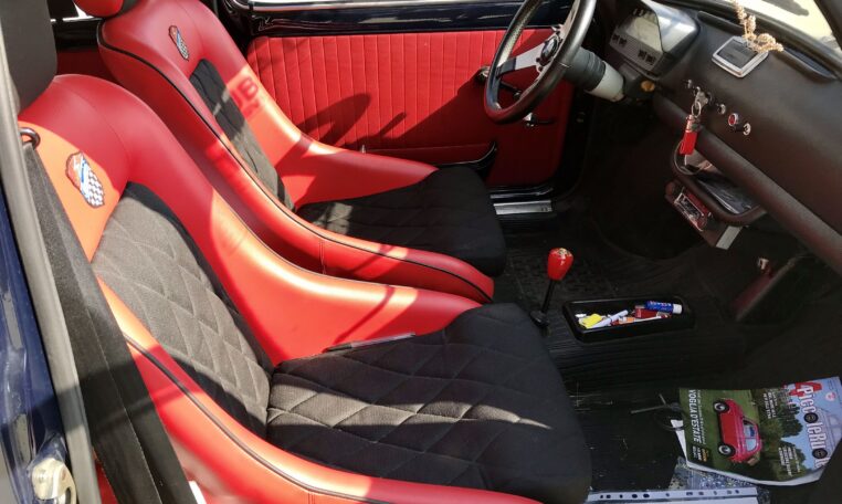 Abarth rosso/nero sport Coprisedile set-Classic Fiat 500
